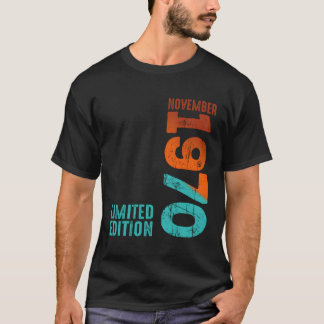 Camiseta Noviembre de 1970 Año 1970 1970 Desde 1970