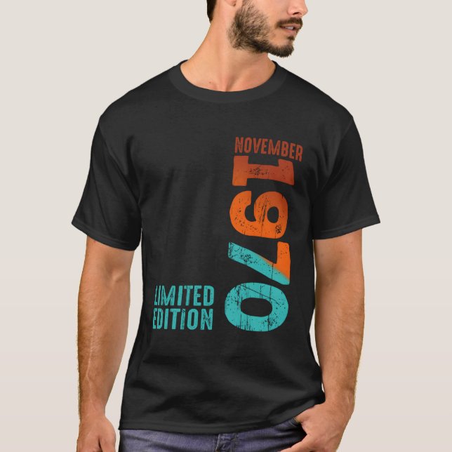 Camiseta Noviembre de 1970 Año 1970 1970 Desde 1970 (Anverso)