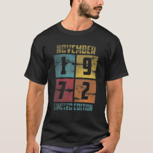 Camiseta Noviembre De 1972 50º Cumpleaños De Los Hombres