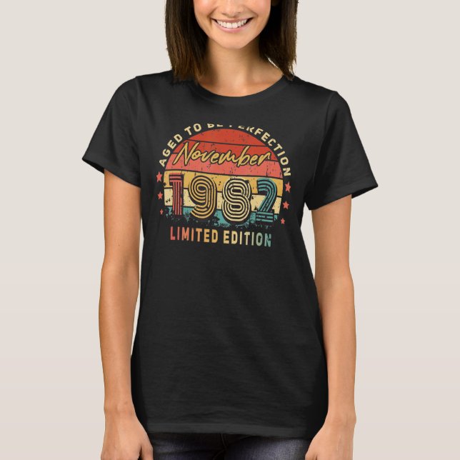 Camiseta Noviembre de 1982 40º cumpleaños (Anverso)