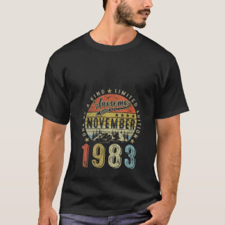 Camiseta Noviembre de 1983: 40 años de antigüedad divertida