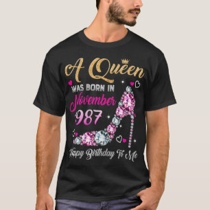 Camiseta Noviembre de 1987: 33 Aniversario de la Reina
