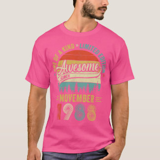 Camiseta Noviembre de 1988 Vintage 35 años Retro 35º nacimi