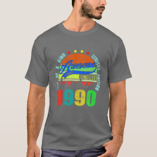 Camiseta Noviembre De 1990 Feliz Cumpleaños 30 Años De Ser