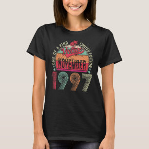 Camiseta Noviembre de 1997 25 años de edad 25º cumpleaños M
