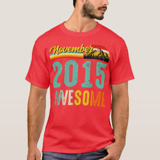 Camiseta Noviembre de 2015 Cumpleaños Gift Shirt Vintage No