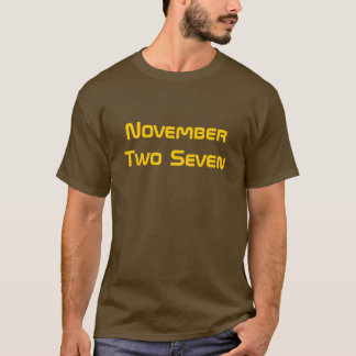 Camiseta Noviembre dos siete
