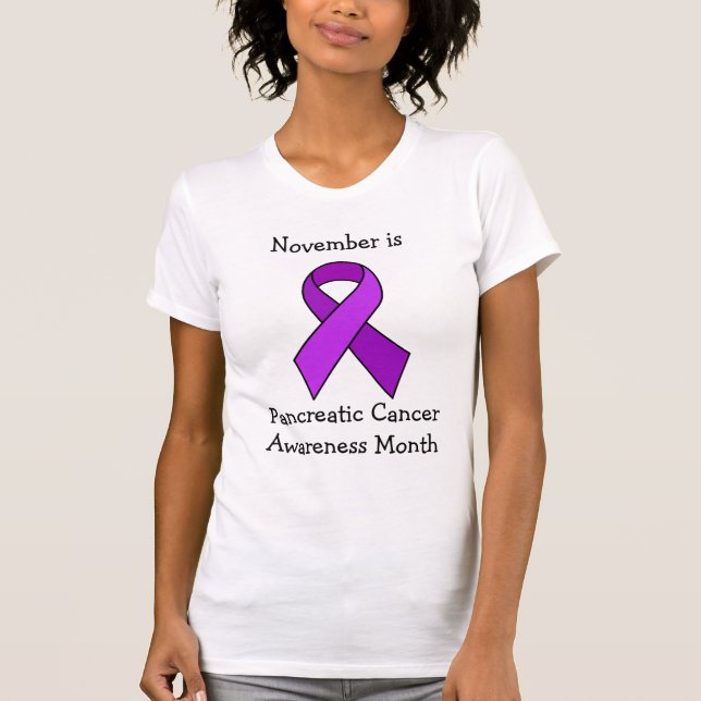 Camiseta Noviembre es el Mes de Concienciación sobre el Cán (Anverso)
