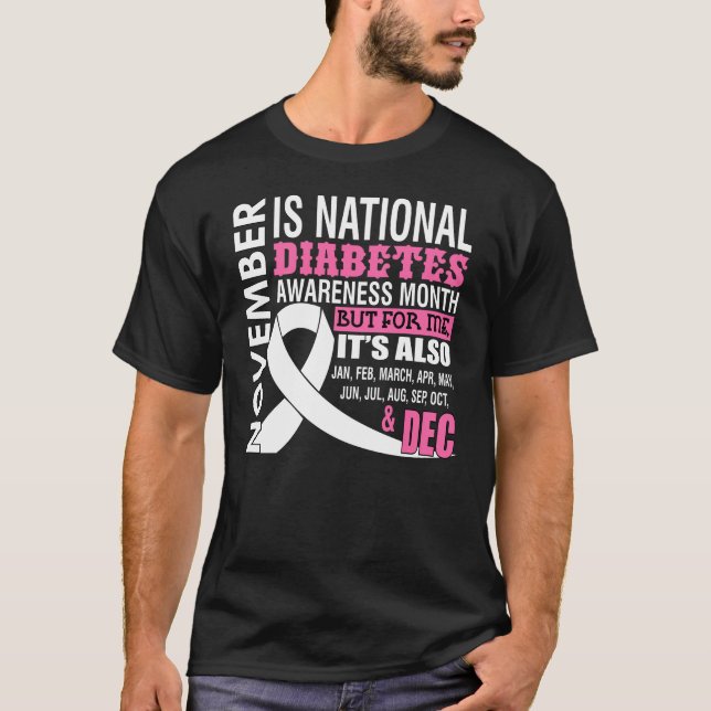Camiseta Noviembre es el mes nacional de sensibilización so (Anverso)
