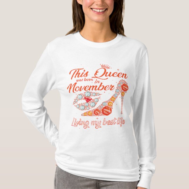 Camiseta Noviembre reina (Anverso)