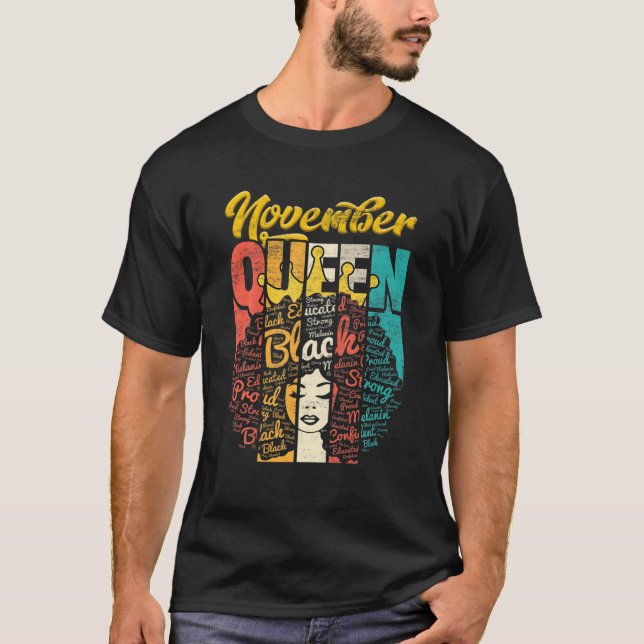 Camiseta Noviembre Reina Junonera Nacida En Noviembre Chica (Anverso)