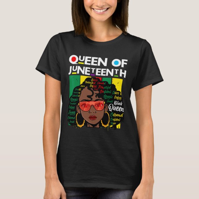 Camiseta Noviembre Reina Negra Melanin Chica Magic Sista Wo (Anverso)