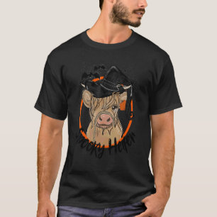 Camiseta Novilla Espeluznante Vaca Lindo Bruja Halloween Vi