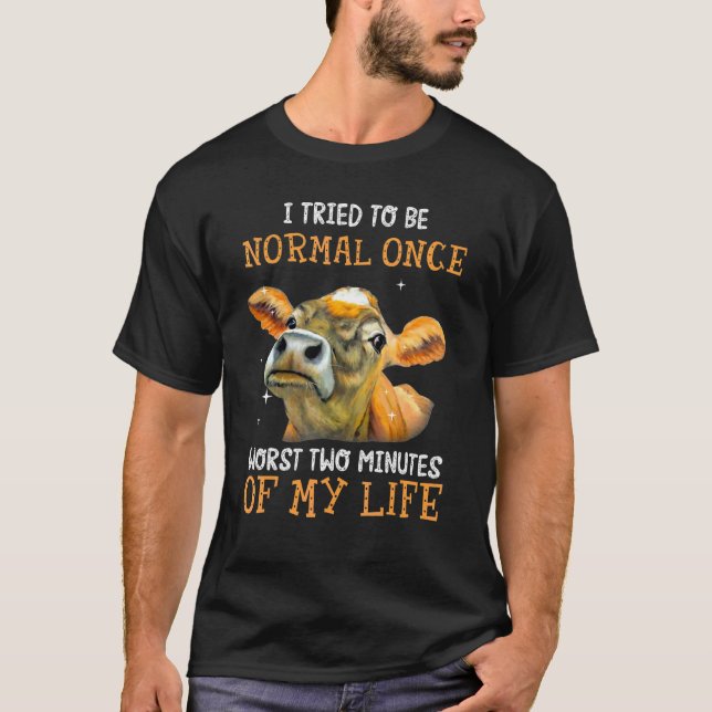 Camiseta Novilla Peores 2 Minutos De Mi Vida Granjeros De V (Anverso)