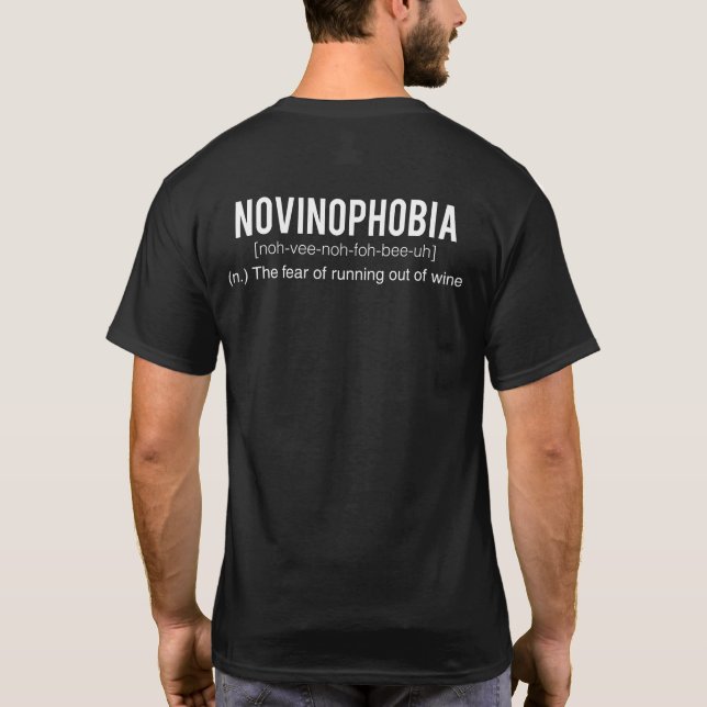 Camiseta Novinophobia - la colina de Morgan de la vid (Reverso)