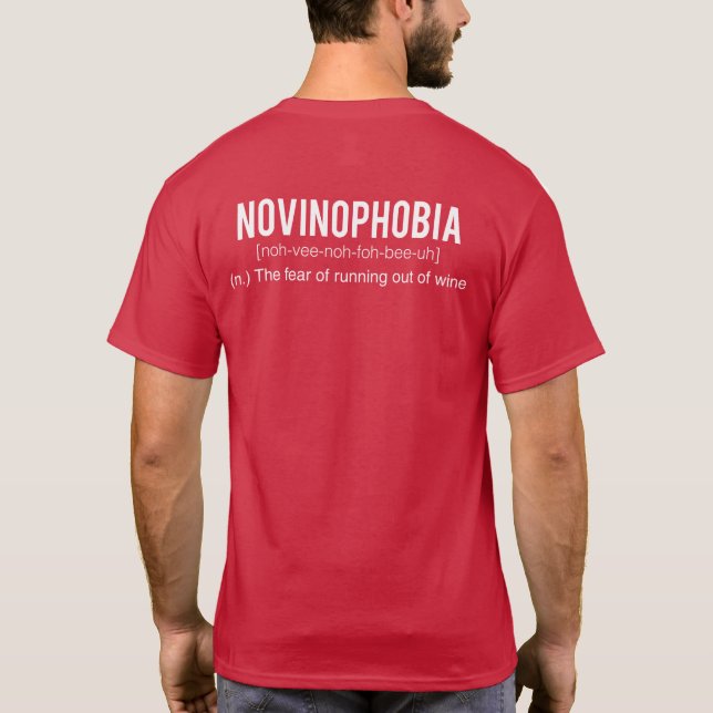Camiseta Novinophobia - la colina de Morgan de la vid (Reverso)