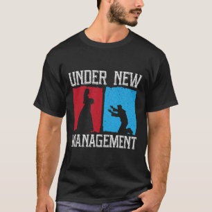 Camiseta Novio bajo nueva administración fiesta de despedid