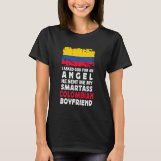 Camiseta Novio Colombiano Gracioso y Sabihondo Bandera de C