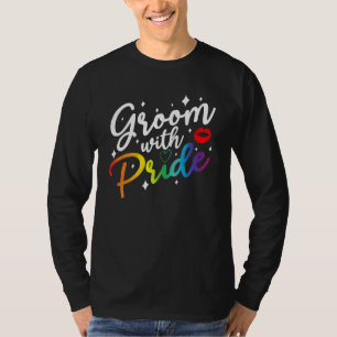 Camiseta Novio Con Orgullo Orgullo Gay Lgbt Aliado Soltero