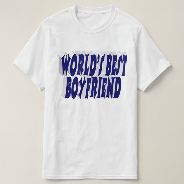 Camiseta Novio con tipografía azul oscuro (Diseño del anverso)