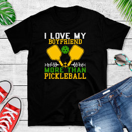 Camiseta Novio de amor gracioso más que pelota de pellebol