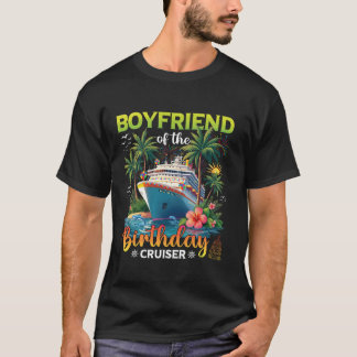 Camiseta Novio de la novia del crucero de cumpleaños