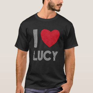 Camiseta Novio de Lucy Ama Corazón Vintage Cumpleaños Famil