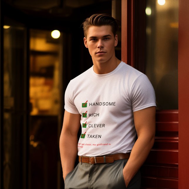 Camiseta Novio divertida tipografía personalizado Valentine (Subido por el creador)