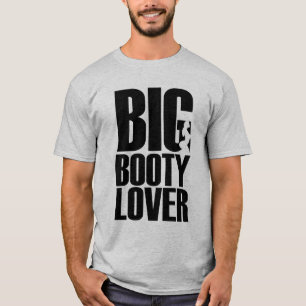 Camiseta Novio Divertido de Trasero Grande en Gráfico de Te