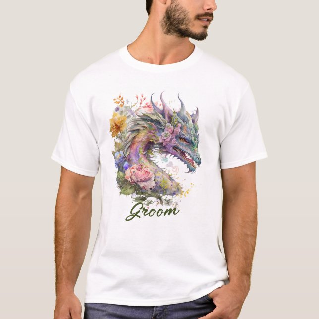 Camiseta Novio Dragón de Fantasía (Anverso)
