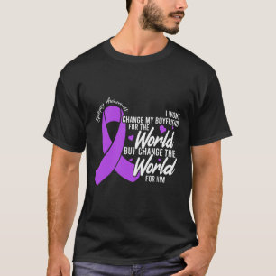 Camiseta Novio Epilepsia Día de Conciencia Mes de Enfermeda