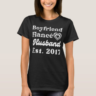 Camiseta Novio Esposo De La Fianza Est 2017 Boda Annivers