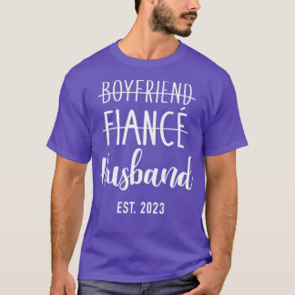 Camiseta Novio fianc hus 2023 para boda y luna de miel