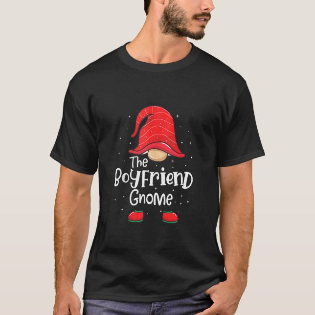 Camiseta Novio Gnome Navidades divertidos que coinciden con (Anverso)