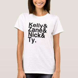 Camiseta Novio Kelly, Zane, Nick, Ty del libro