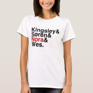 Camiseta Novio Kingsley, Soren, Nora, Wes del libro