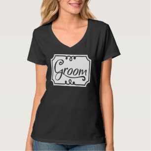 Camiseta Novio Lindo Boda Pareja Recién Casados Soltero Par