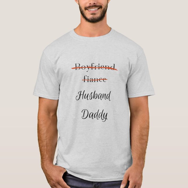 Camiseta Novio novio, papá del marido (Anverso)