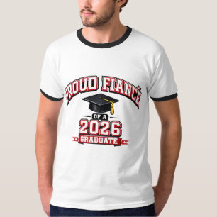 Camiseta Novio Orgulloso De Un Graduado De 2026 Varsity