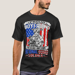 Camiseta Novio Orgulloso De Un Soldado De La Guardia Nacion