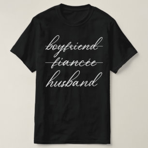 Camiseta novio prometido esposo
