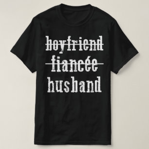 Camiseta novio prometido esposo