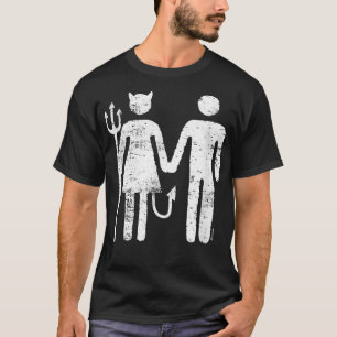 Camiseta Novio prometido esposo novia Ella Diablo Ma