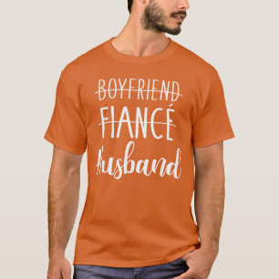 Camiseta Novio prometido Esposo para boda y luna de miel 