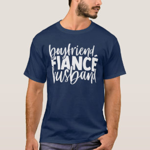 Camiseta Novio prometido marido coincidente ropa linda boda