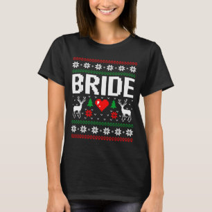 Camiseta Novio prometido pareja casada navidad fea