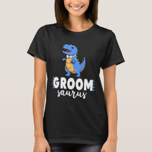 Camiseta Novio Saurus Dinosaurio Compromiso Bodas Parejas M