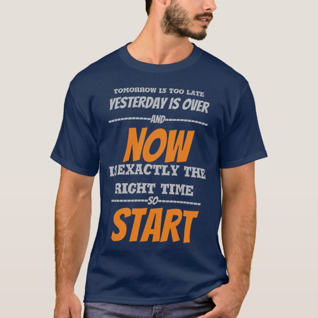 Camiseta Now start (Anverso)