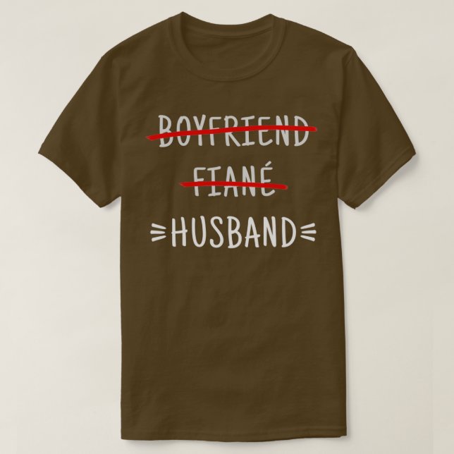Camiseta Noyfriend Fiance Husband Boda 2 (Diseño del anverso)