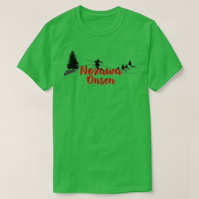 Camiseta Nozawa Onsen Ski Long (Diseño del anverso)
